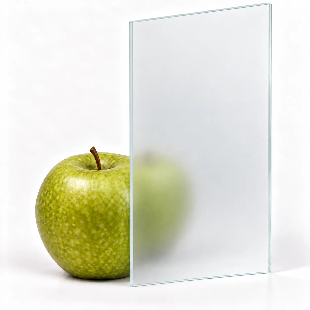 Low-Iron Acid-Etched Glass
